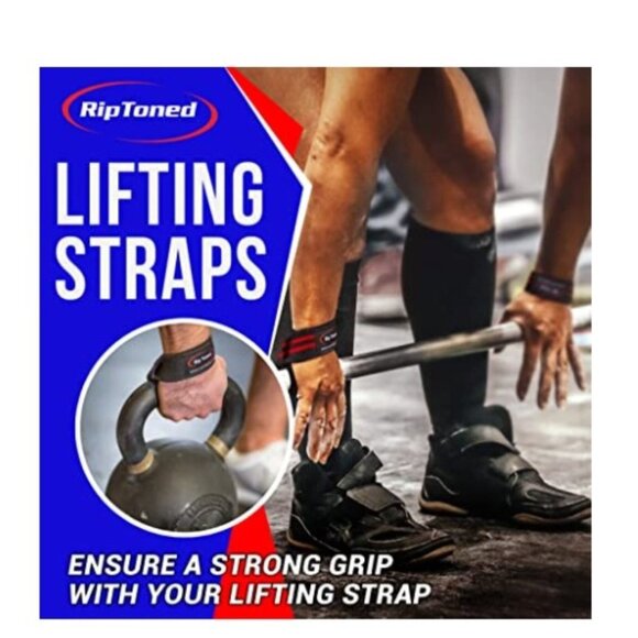 Rip Toned Performance Wrist Straps – Heavy-Duty 23" Weight Lifting Straps - Picture 2 of 3